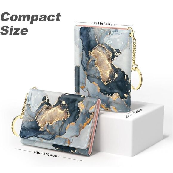 NWT.Broadway Credit Card Slim Wallet with 7 Card Slots & ID Window. Explore Now! - Picture 4 of 6